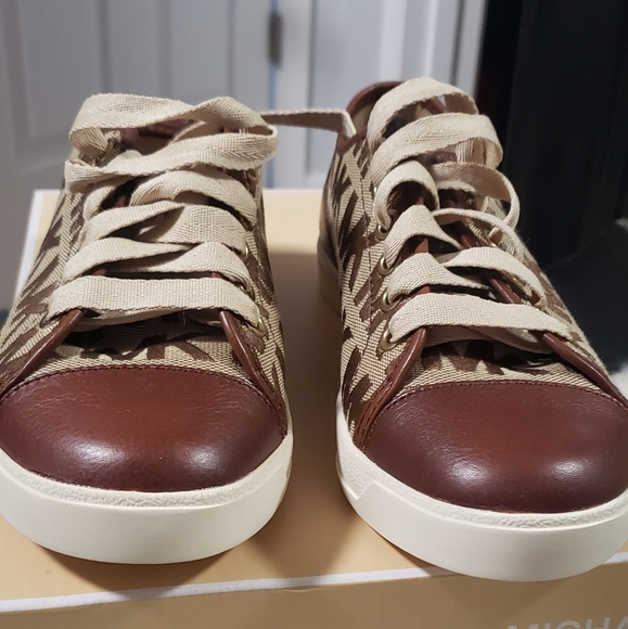 Michael Kors golds Sneakers 6M textile leather - Picture 3 of 8